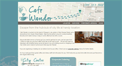 Desktop Screenshot of cafewander.com